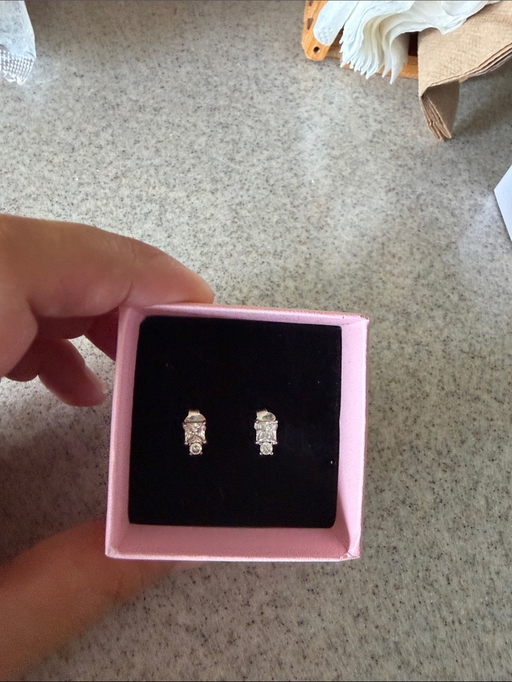 Pandora silver stud earrings